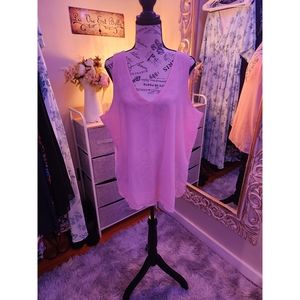 Alice Co. Semi-Sheer Pale Pink Tank Top